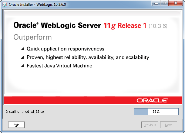 weblogic 10.3.6 for windows 64 bit